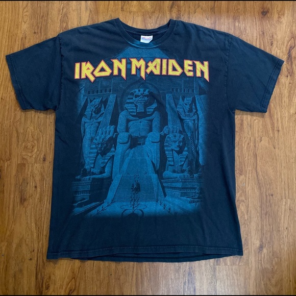 Other - Vintage Iron Maiden shirt Powerslave metal rock